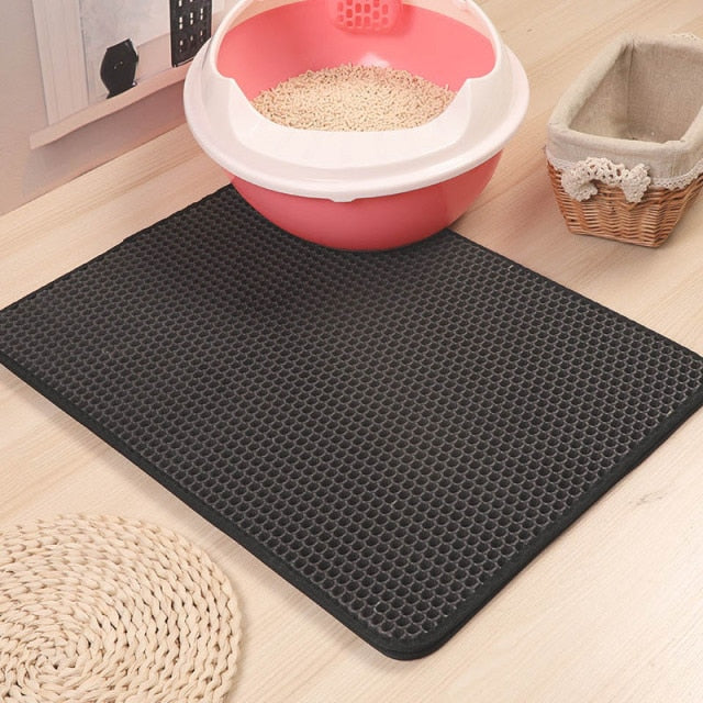 Tapis de litière pour chat imperméable