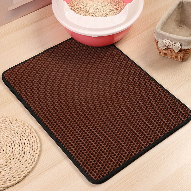 Tapis de litière pour chat imperméable