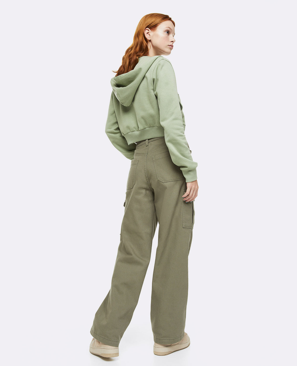 Pantalon cargo uni