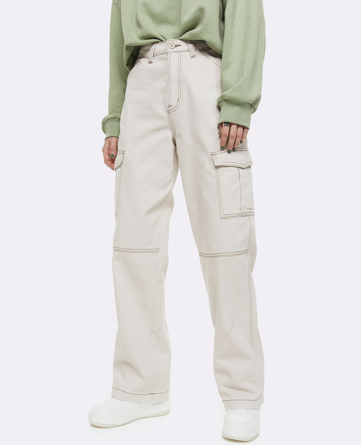 Pantalon cargo uni