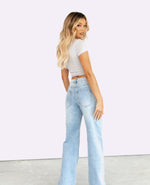 Wide Leg Blue Denim