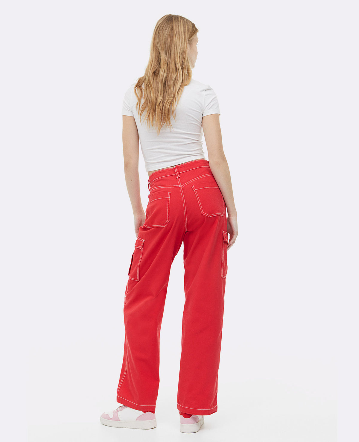 Pantalon cargo uni