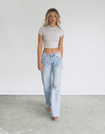 Wide Leg Blue Denim