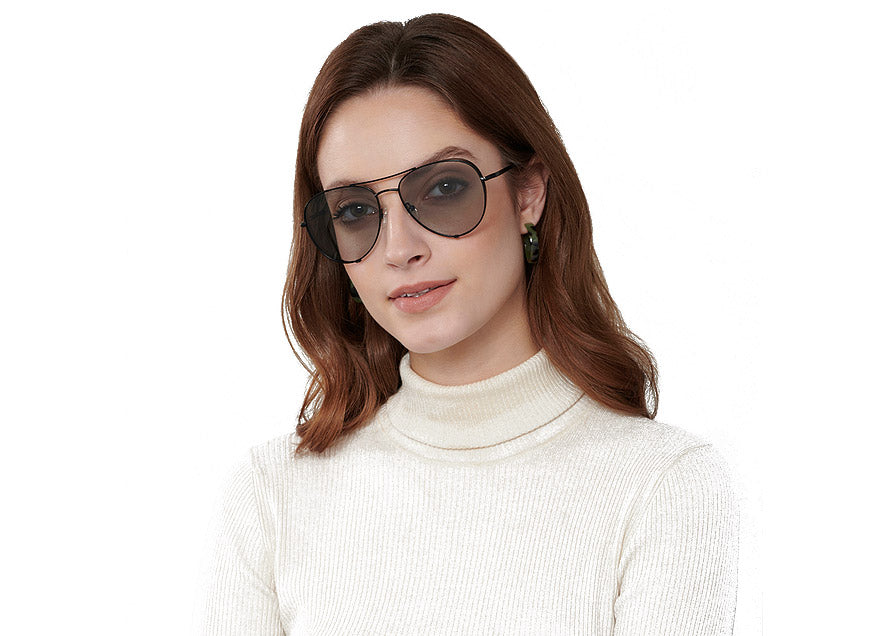 Black Pilot Sunglasses