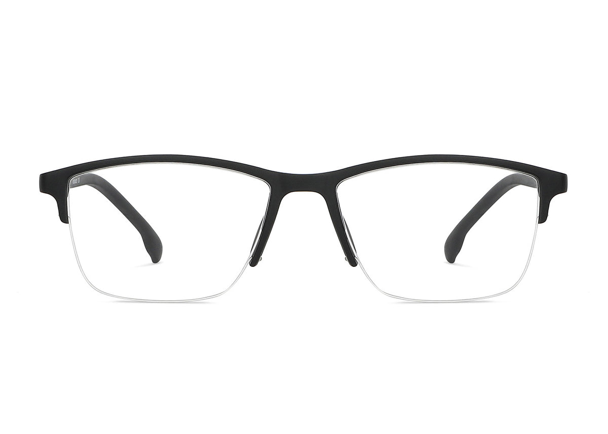 Rectangle Semi-Rimmed Eyeglasses